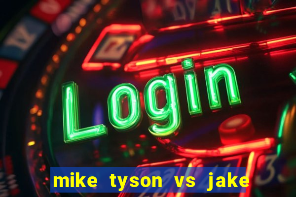 mike tyson vs jake paul assistir online